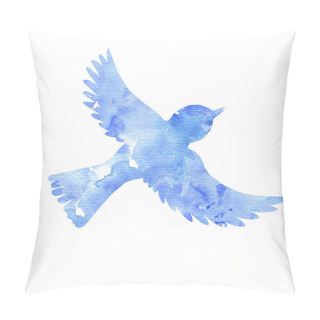 Personality  Watercolor Flying Bird Silhouette Pillow Covers