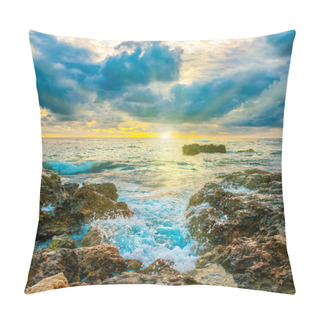 Personality  Sunset On The Beach Pillow Covers