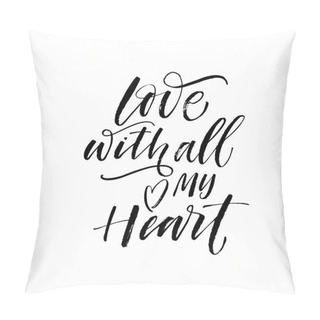 Personality  Love With All My Heart Card.  Pillow Covers