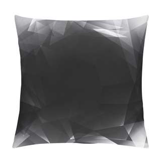 Personality  Triangle Black Grey Pillow Covers