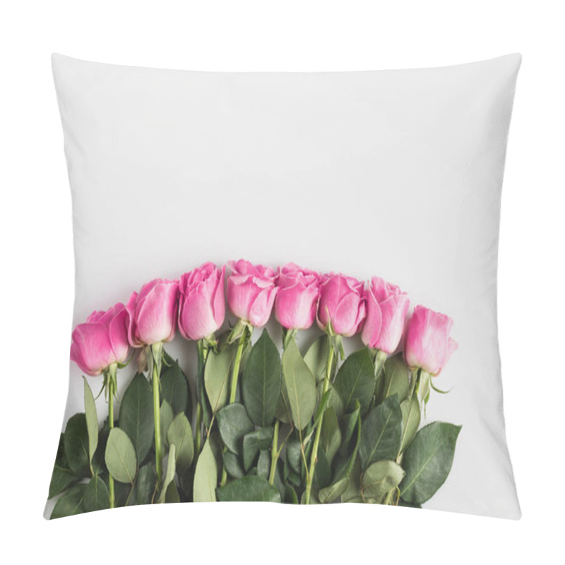 Personality  pink roses with copy space pillow covers