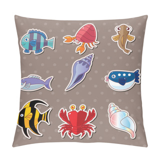 Personality  Cartoon Fish Stickers Pillow Covers