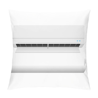 Personality  It Is An Illustration Of The Air Conditioner, Fubiguchi Food. Pillow Covers