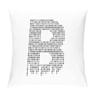 Personality  Vector Abstract Illustration. Bitcoin Technology Pillow Covers
