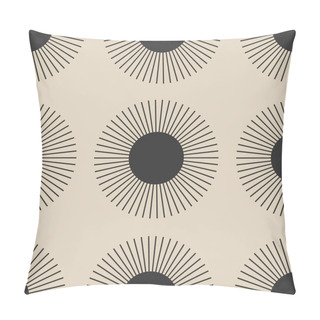 Personality  Trendy Minimalist Seamless Pattern With Abstract Creative Geometric Composition Pillow Covers