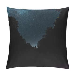 Personality  Night Sky With Stars Shine In Forest At Night  Pillow Covers