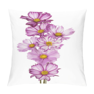 Personality  Flower Isolated On White Pillow Covers