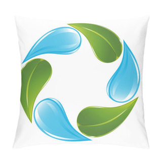 Personality  Plant And Water Cycle Pillow Covers