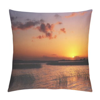 Personality  Sunrise At Lough Derg, Co Clare, Near Mountshannon, Ireland Pillow Covers