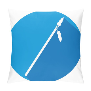 Personality  Native American Spear Flat Icon Pillow Covers