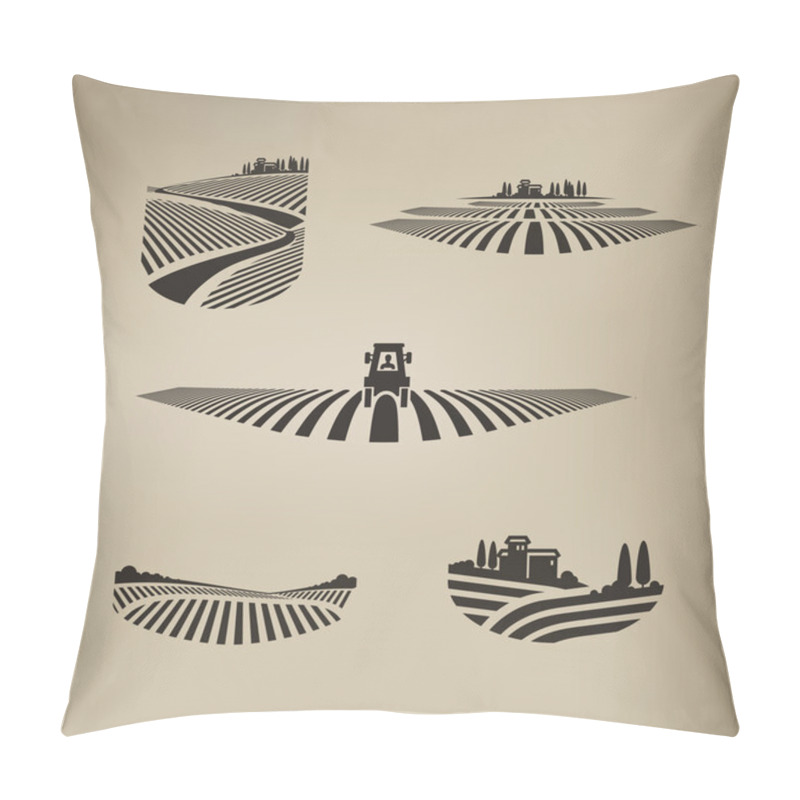 Personality  Harvest. Vector format pillow covers