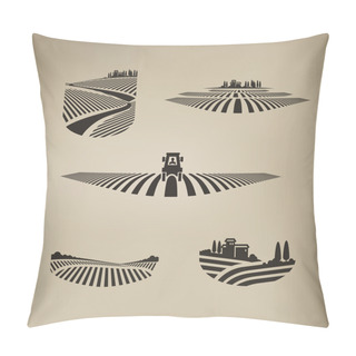 Personality  Harvest. Vector Format Pillow Covers
