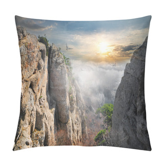 Personality  Birds Over Valley Of Ghosts Pillow Covers