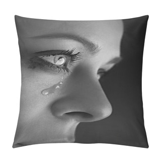 Personality  Beauty Girl Cry Pillow Covers