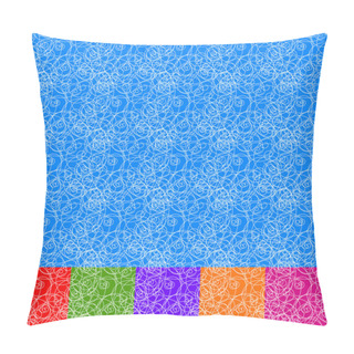 Personality  Dense, Thin Lines Endless Pattern Pillow Covers
