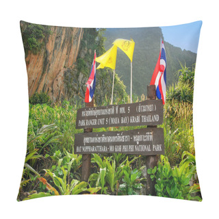 Personality  National Park Board On Phi Phi Leh Island, Krabi Province, Thail Pillow Covers