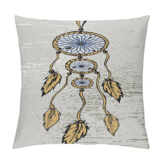Personality  Dreamcatcher In Grunge Style Pillow Covers