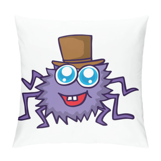 Personality  Funny Spider Cartoon For T-shirt Design Pillow Covers