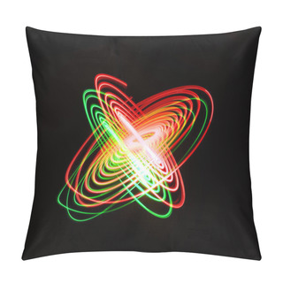 Personality  Red And Green LED Light Painting Pillow Covers