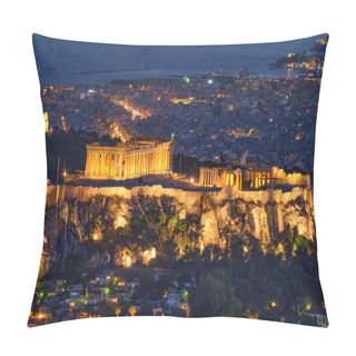 Personality  Iconic Parthenon Temple At The Acropolis Of Athens, Greece Pillow Covers