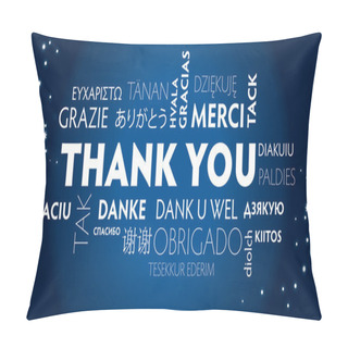 Personality  Thank You Blue Pillow Covers