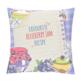 Personality  Blueberry Jam Poster Pillow Covers