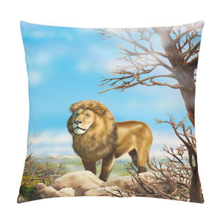 Personality  Lion King Wildlife Poster Pillow Covers