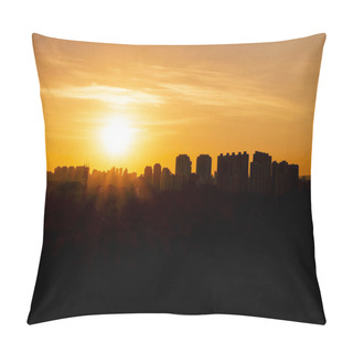 Personality  Sunset Square In The City Of So Paulo Brazil Pillow Covers