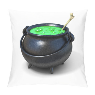 Personality  Witches Cauldron 3d Illustration Pillow Covers
