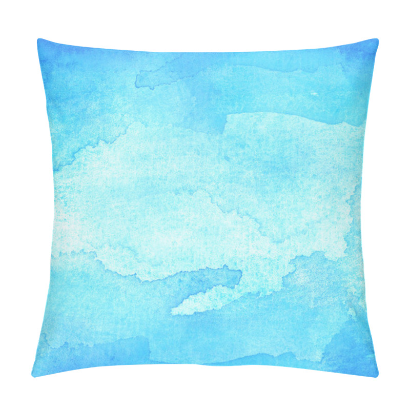 Personality  Blue Abstract Watercolor Macro Texture Background Pillow Covers