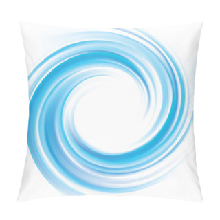 Personality  Vector Background Of Blue Swirling Water Texture  Pillow Covers
