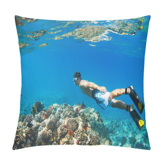 Personality  Snorkeling Underwater Pillow Covers