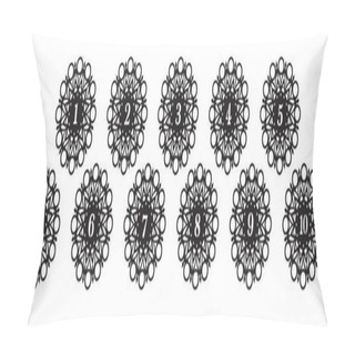 Personality  Christmas Snowflakes With Figures Pillow Covers