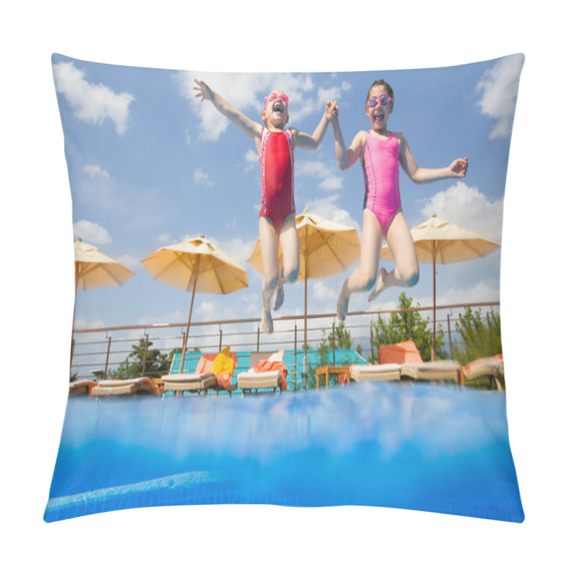 Personality  Play In Swimming Pool Pillow Covers