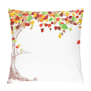 Personality  Autumn Tree Background Pillow Covers