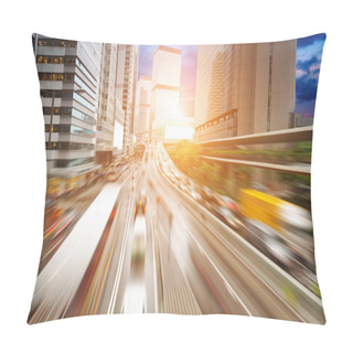 Personality  The Sunset Of The Busy Roads Of Major Cities Pillow Covers