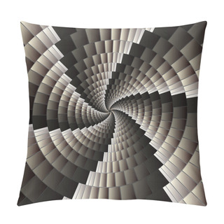Personality  Abstract Background With Spiral Pillow Covers