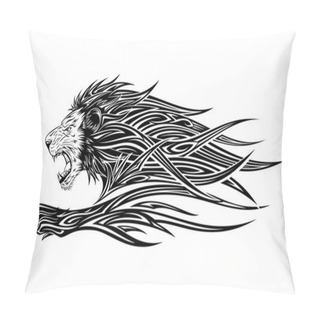 Personality  Flame Lion Pillow Covers
