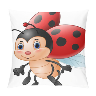 Personality  Cartoon Funny Ladybug Pillow Covers