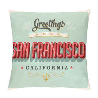 Personality  Vintage Touristic Greeting Card Pillow Covers