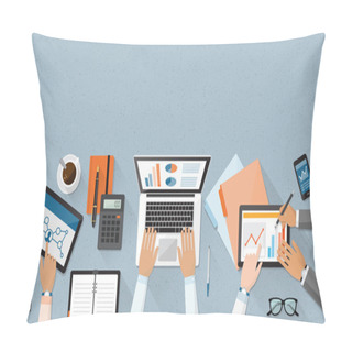 Personality  Business Team Working Pillow Covers