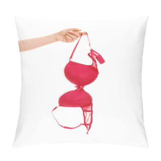 Personality  Hand Holding A Bra. Pillow Covers