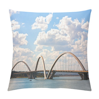 Personality  Juscelino Kubitschek Bridge In Brasilia Brazil Pillow Covers