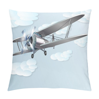 Personality  The Vintage Biplane Pillow Covers