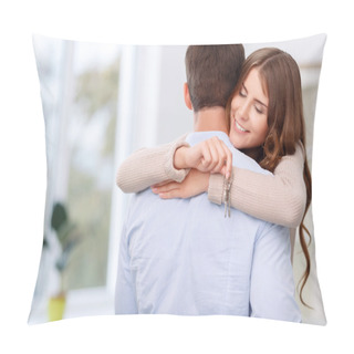 Personality  Loving Couple In New Flat Pillow Covers
