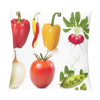 Personality  Collection Of Vector Vegetables Pillow Covers