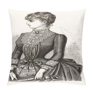 Personality  Young Woman In Beautiful Corsage Dress Pillow Covers