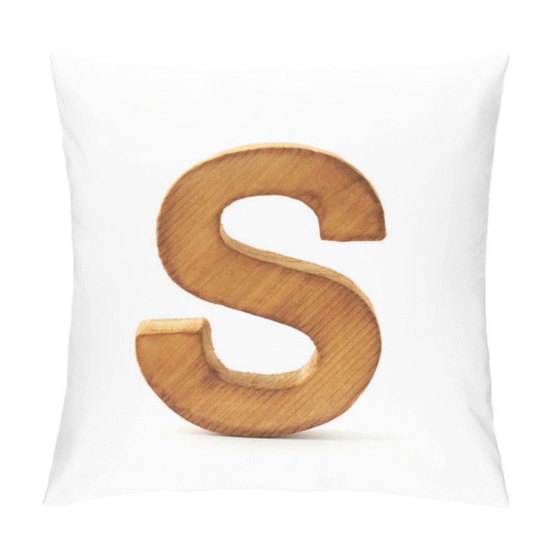 Personality  Wooden Letter S Pillow Covers