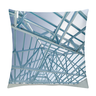 Personality  Structure Of Steel Roof-06 Pillow Covers