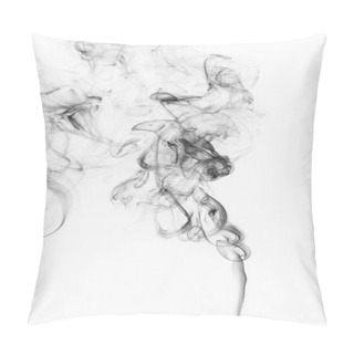 Personality  Abstract Black Smoke On White Background Pillow Covers